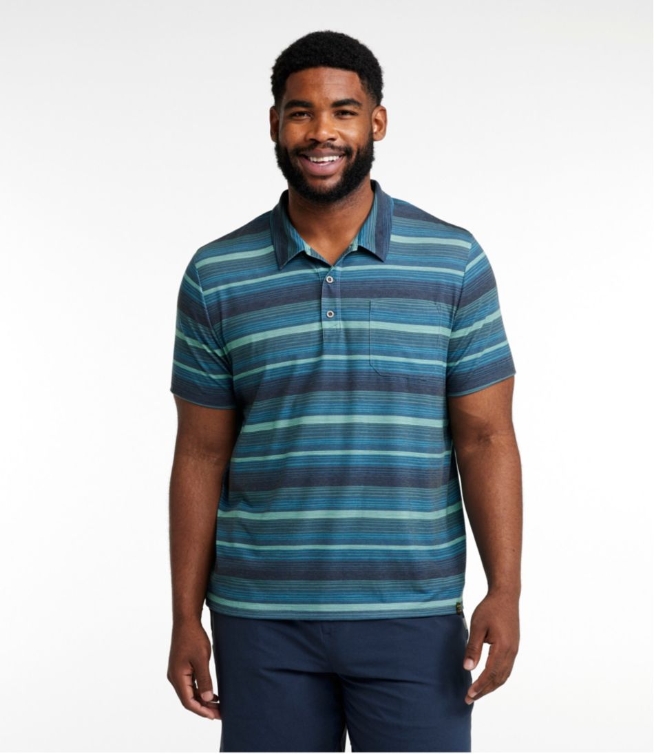 Short-Sleeve Stripe Men's Everyday SunSmart® Polo 2.0
