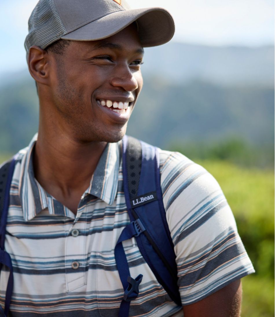 Short-Sleeve Stripe Men's Everyday SunSmart® Polo 2.0