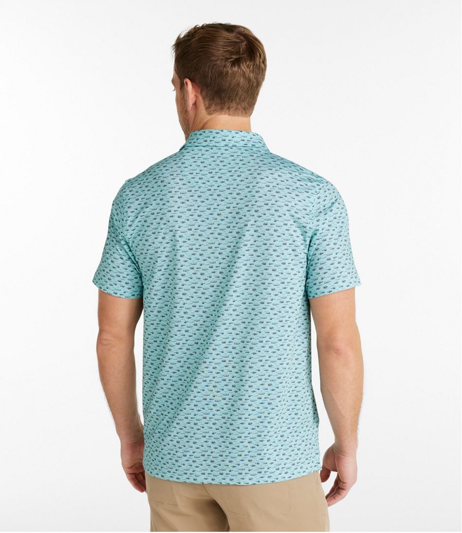 Men's Comfort Stretch Performance® Party Polo Short-Sleeve Slightly Fitted Print