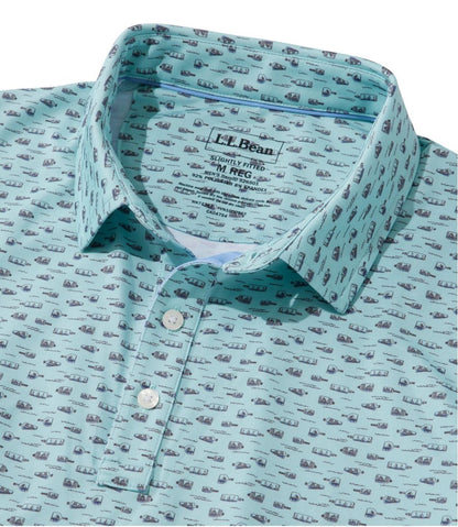 Men's Comfort Stretch Performance® Party Polo, Slightly Fitted, Short-Sleeve, Print