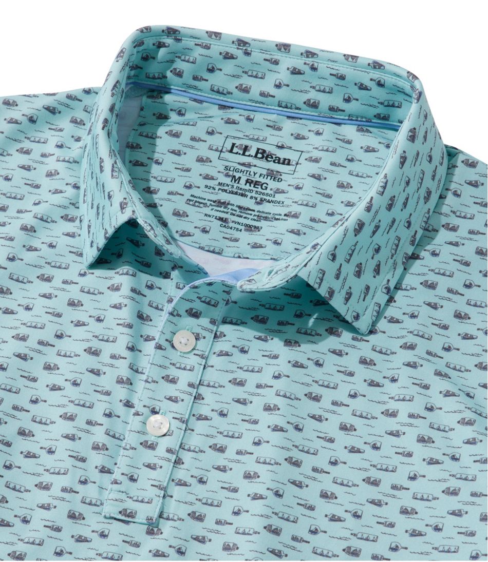 Men's Comfort Stretch Performance® Party Polo Short-Sleeve Slightly Fitted Print