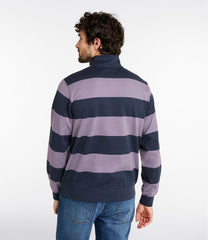 Mockneck Stripe Men's Bean's Vintage Soft Rugby