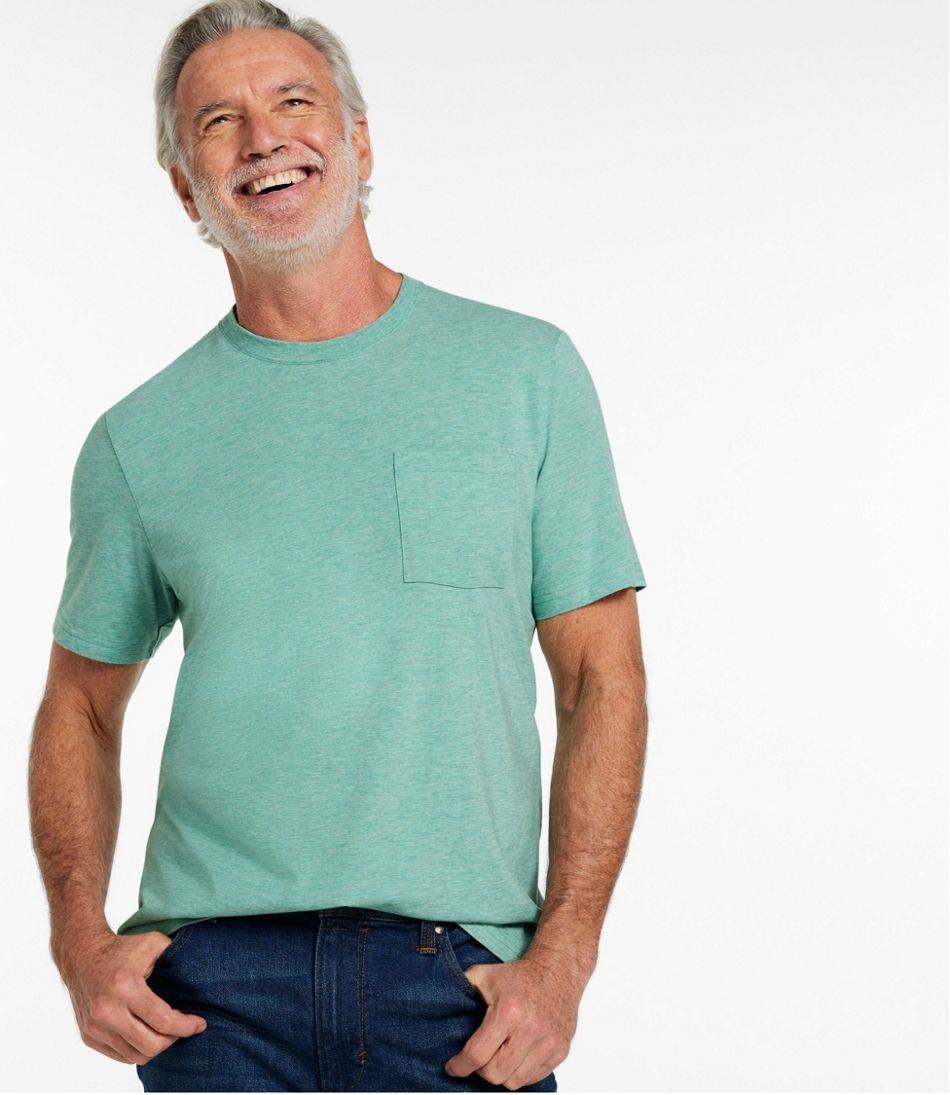 Men's Comfort Stretch Performance® Pima Pocket Tee, Short-Sleeve