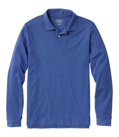 Men's Comfort Stretch Performance® Polo, Long-Sleeve, Slightly Fitted