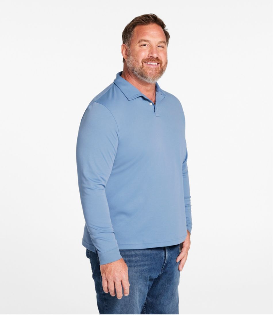 Men's Comfort Stretch Performance® Polo Long-Sleeve Slightly Fitted