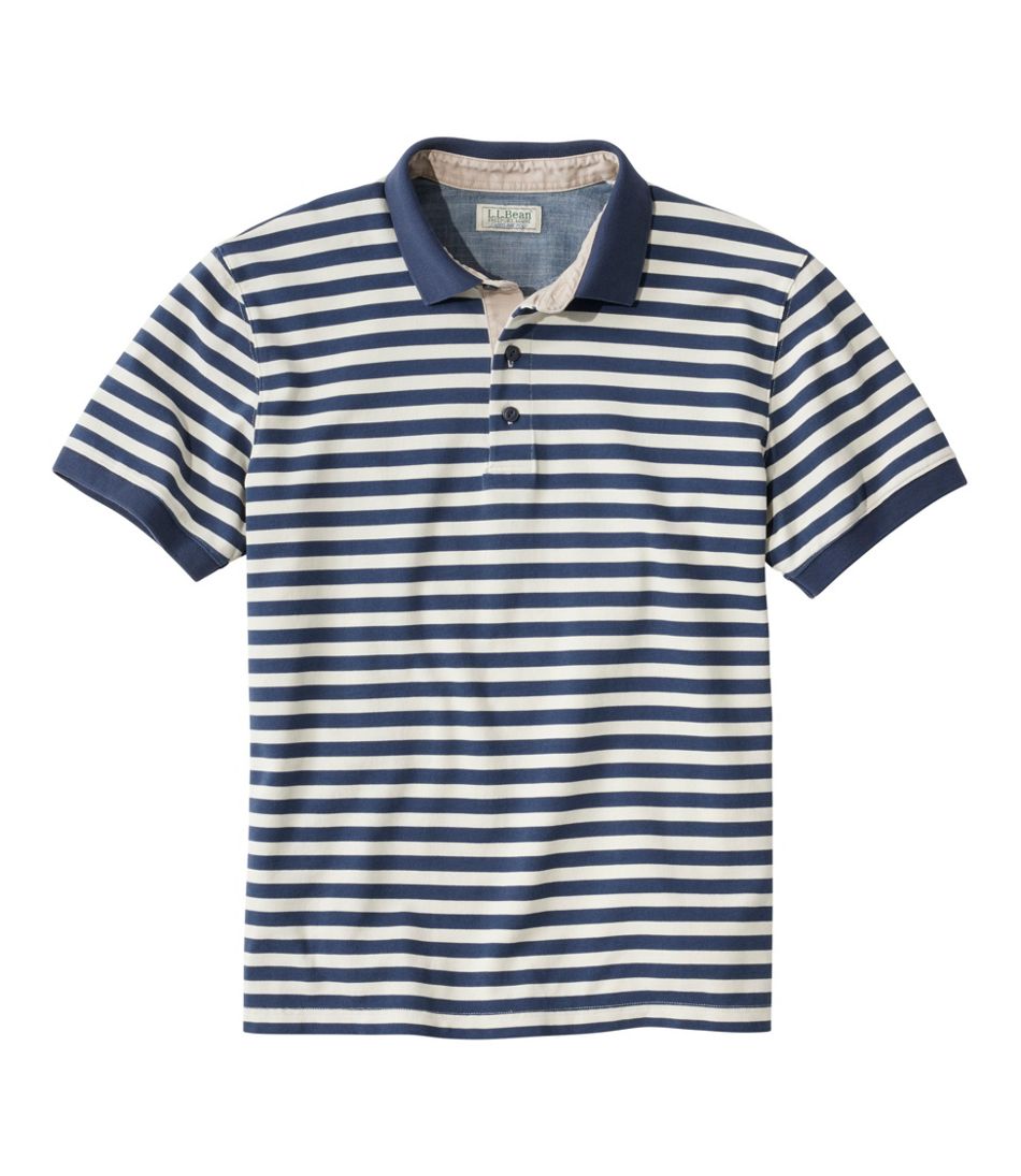 Stripe Men's Casco Bay Rugged Polo Short-Sleeve