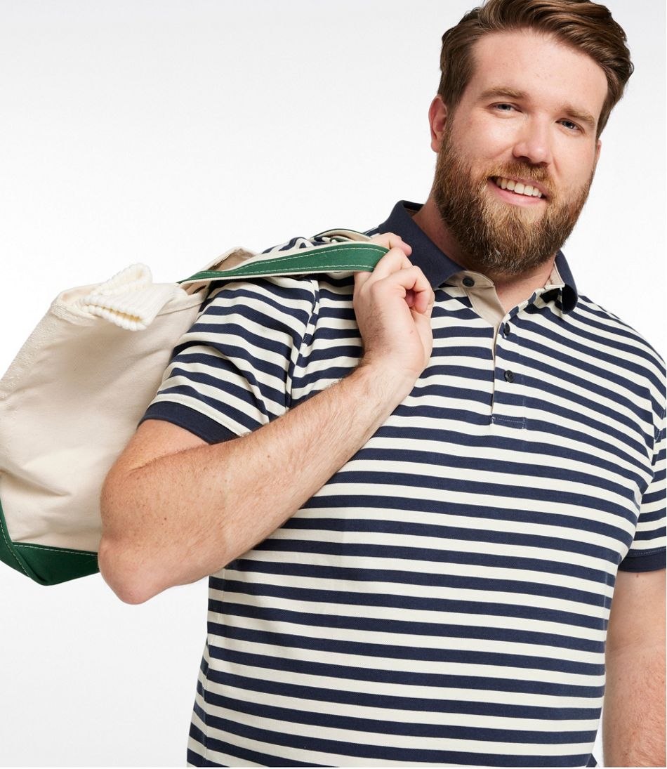 Stripe Men's Casco Bay Rugged Polo Short-Sleeve