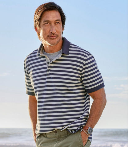 Men's Casco Bay Rugged Polo, Short-Sleeve, Stripe