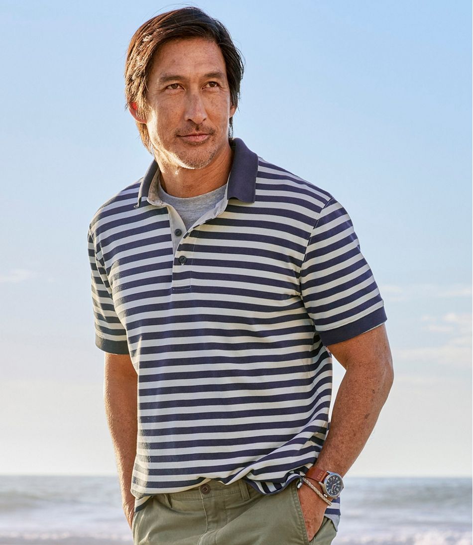 Stripe Men's Casco Bay Rugged Polo Short-Sleeve