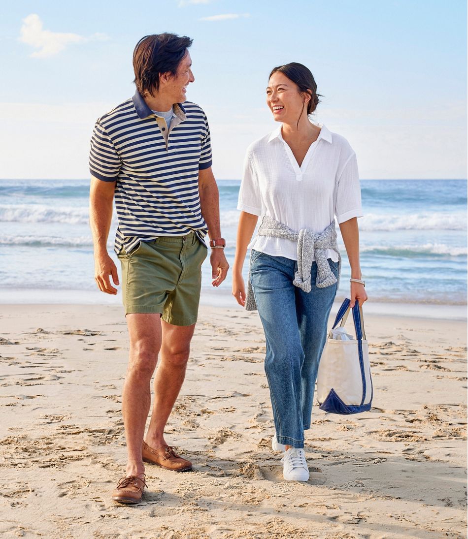 Stripe Men's Casco Bay Rugged Polo Short-Sleeve