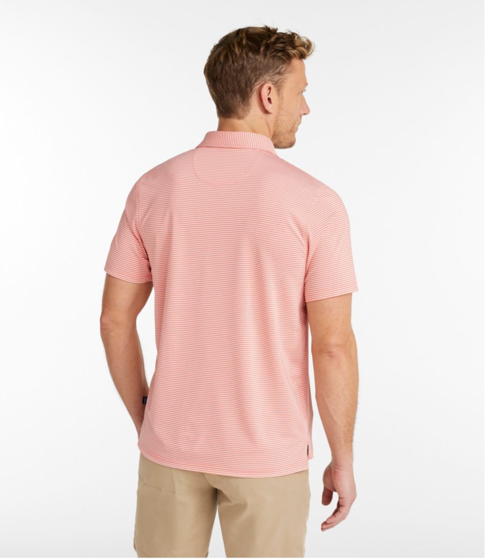 Stripe Short-Sleeve Slightly Fitted Men's Comfort Stretch Performance® Party Polo