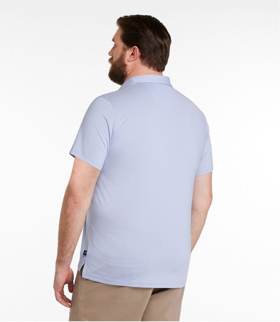 Stripe Short-Sleeve Slightly Fitted Men's Comfort Stretch Performance® Party Polo