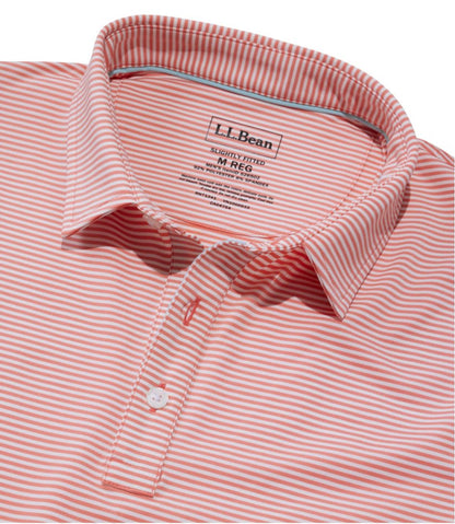 Men's Comfort Stretch Performance® Party Polo, Slightly Fitted, Short-Sleeve, Stripe