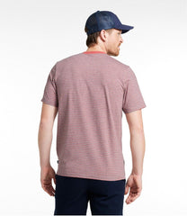 Short-Sleeve Stripe Men's Comfort Stretch Performance® Pima Pocket Tee