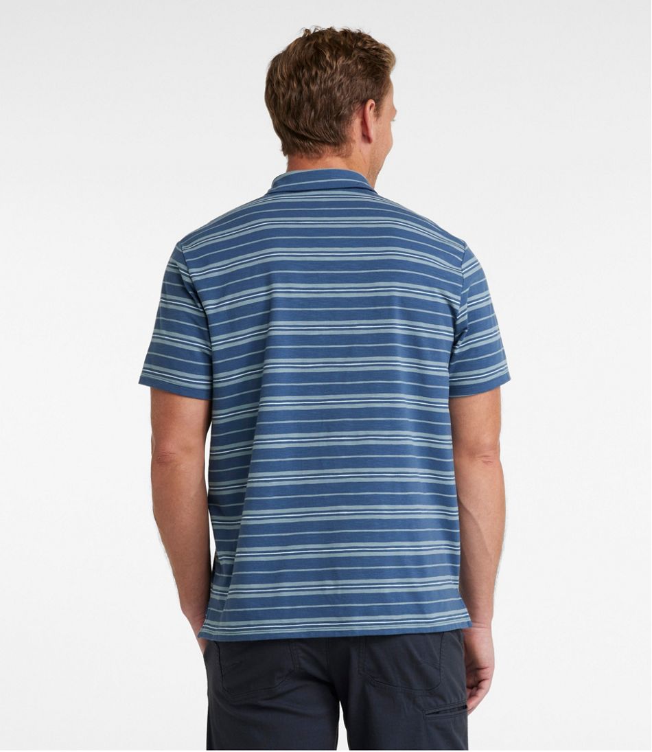 Men's Lakewashed Performance Polo Stripe Short-Sleeve