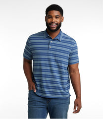 Men's Lakewashed Performance Polo Stripe Short-Sleeve