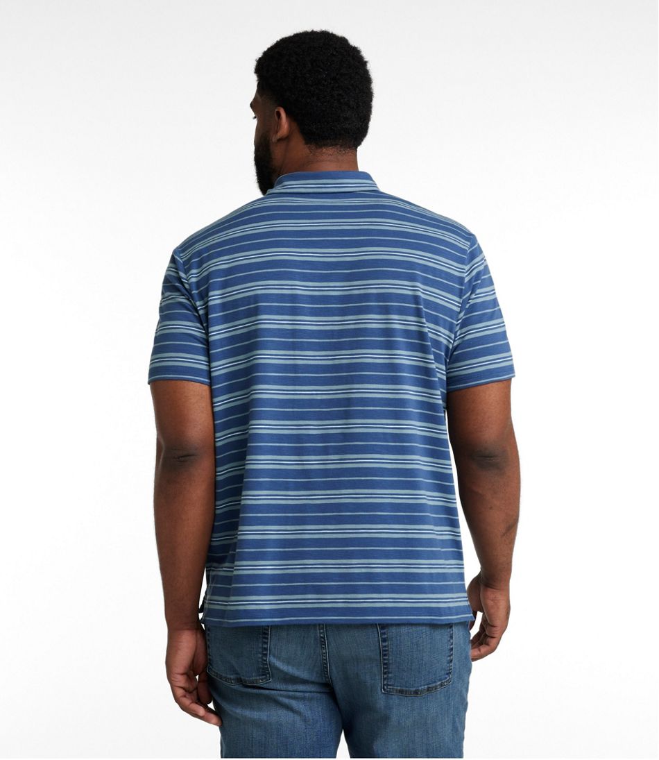 Men's Lakewashed Performance Polo Stripe Short-Sleeve