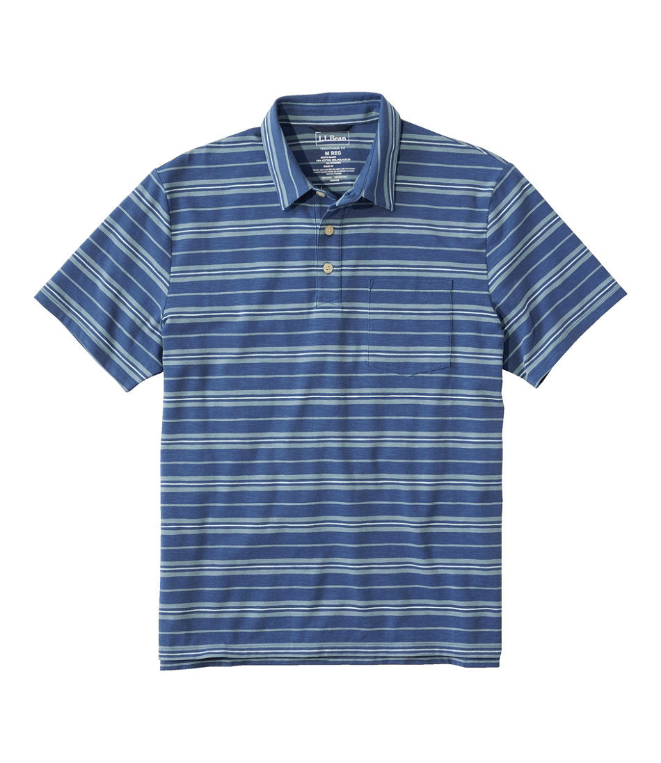 Stripe Men's Lakewashed Performance Polo Short-Sleeve