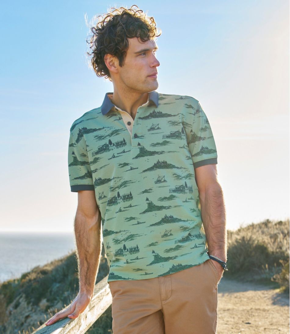 Men's Casco Bay Rugged Polo Short-Sleeve Print