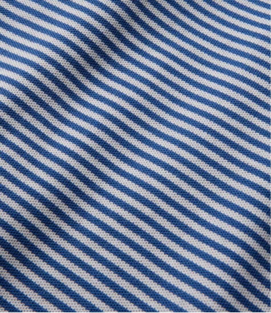 Men's Premium Double L® Polo, Banded Short-Sleeve Without Pocket Stripe