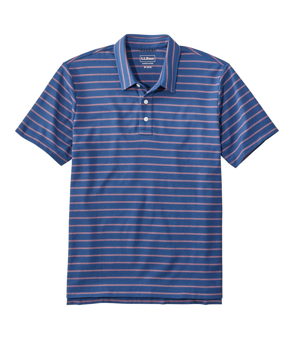 Men's Comfort Stretch Performance® Polo Slightly Fitted Short-Sleeve Stripe