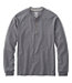 Men's Comfort Stretch Pima Tee Shirt Long-Sleeve Henley