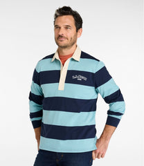 Stripe Embroidered Men's Bean's Vintage Soft Rugby