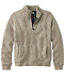 Men's L.L.Bean Classic Ragg Wool Sweater Full-Zip Flannel-Lined