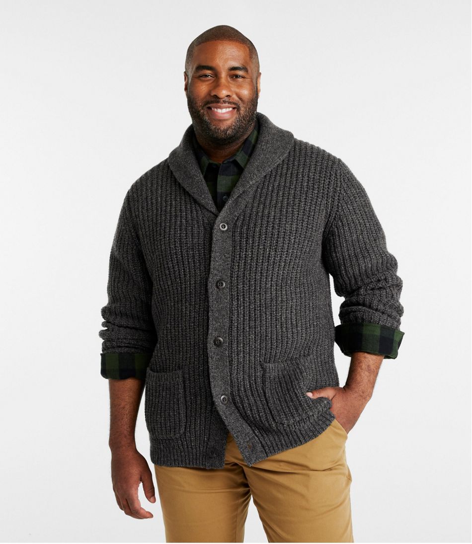 Men's L.L.Bean Classic Ragg Wool Sweater Cardigan