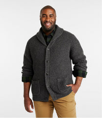 Men's L.L.Bean Classic Ragg Wool Sweater Cardigan