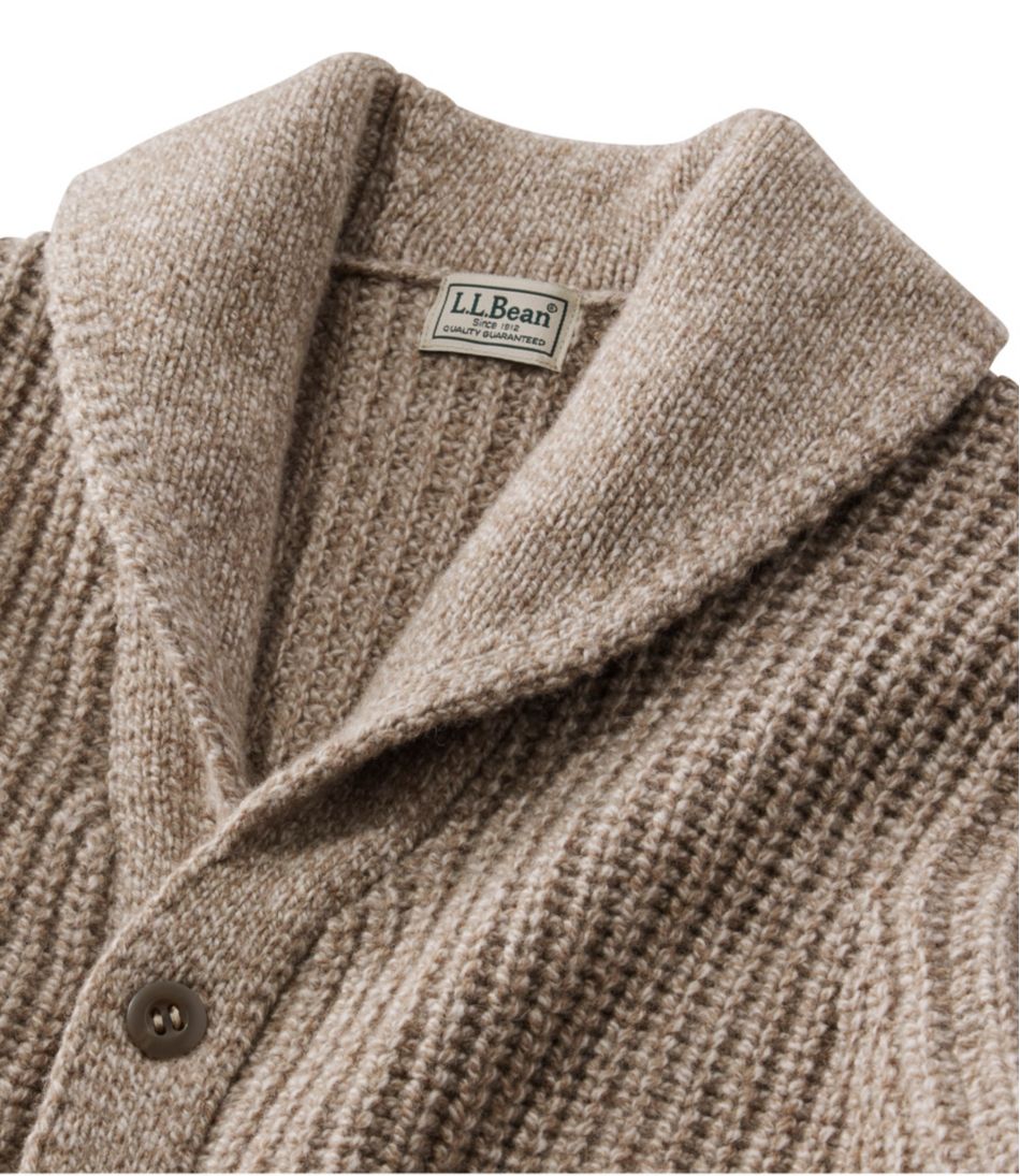 Men's L.L.Bean Classic Ragg Wool Sweater Cardigan