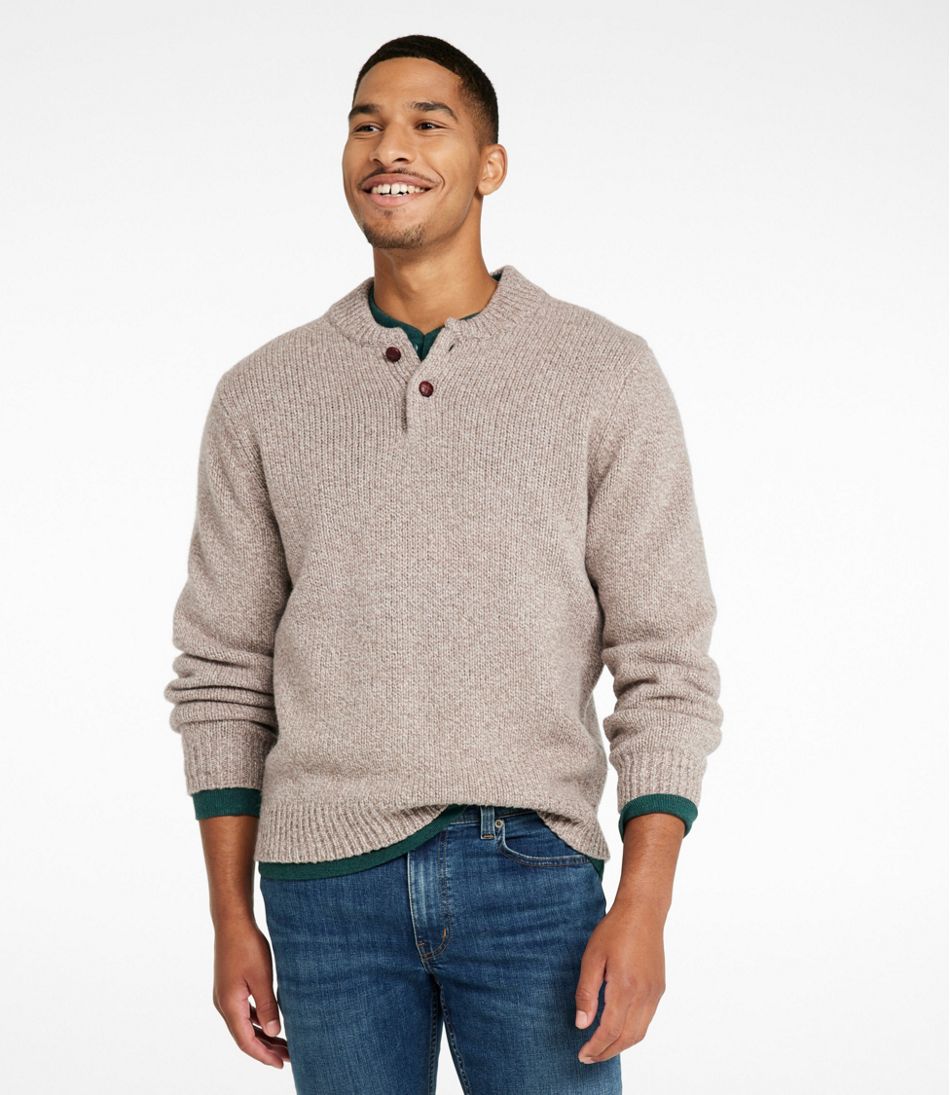 Men's L.L.Bean Classic Ragg Wool Sweater Henley