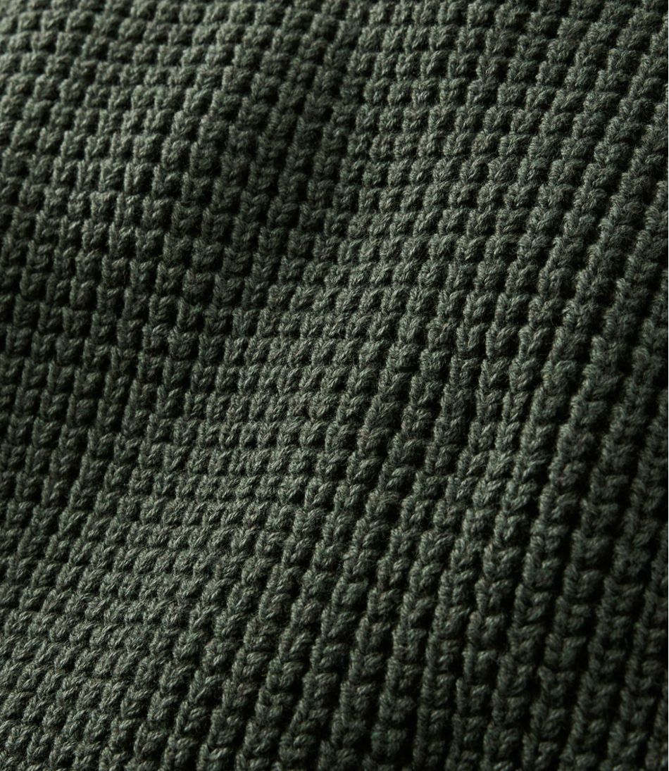 Men's L.L.Bean Organic Cotton Waffle Sweater, Henley