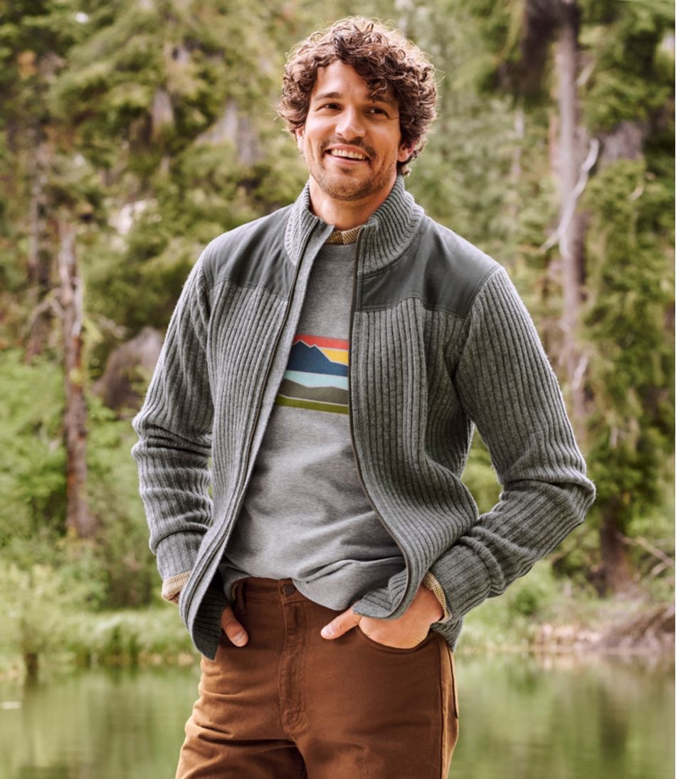 Full-Zip Men's Commando Sweater