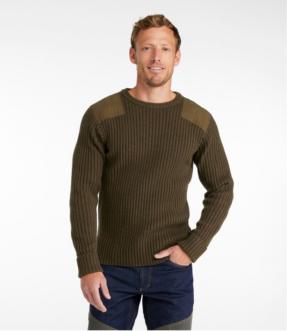 Crewneck Sweaters for Men L.L.Bean Commando Sweater