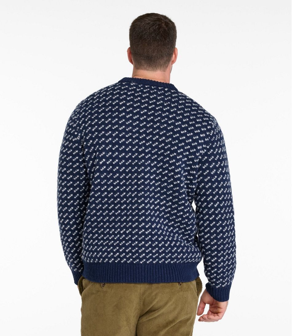 Men's Bean's Classic Ragg Wool Sweater Bird's-Eye Crewneck