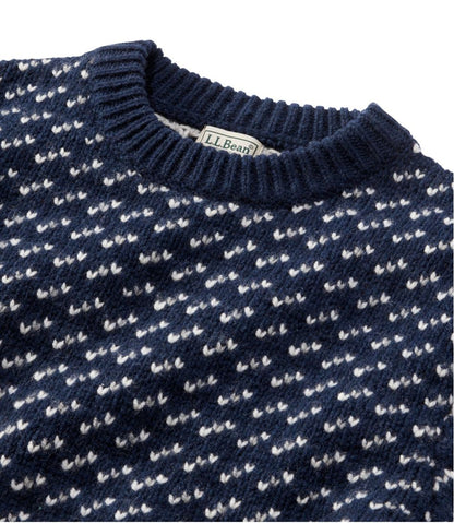 Men's Bean's Classic Ragg Wool Sweater, Crewneck, Bird's-Eye