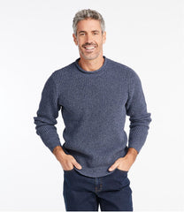 Men's L.L.Bean Organic Cotton Waffle Sweater Rollneck Crew