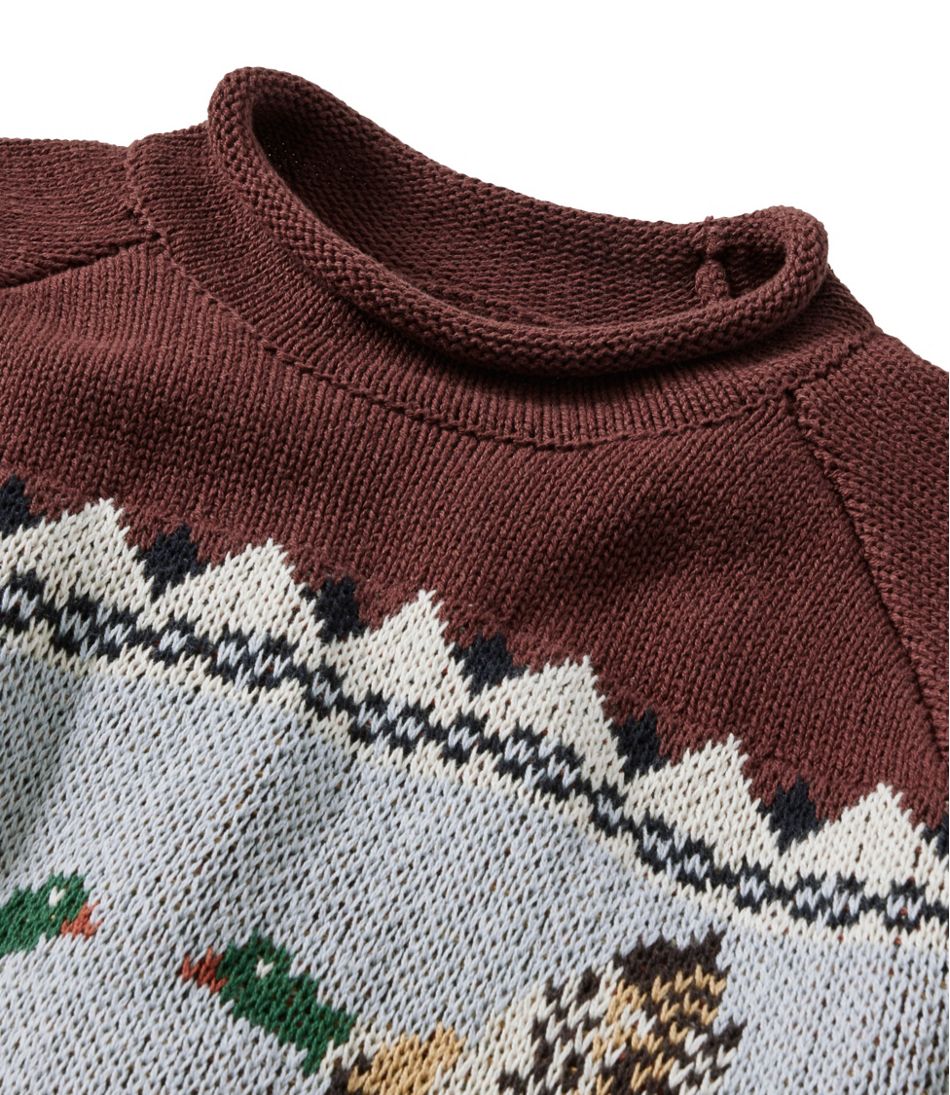 Fair Isle Men's Signature Organic Cotton Rollneck Sweater