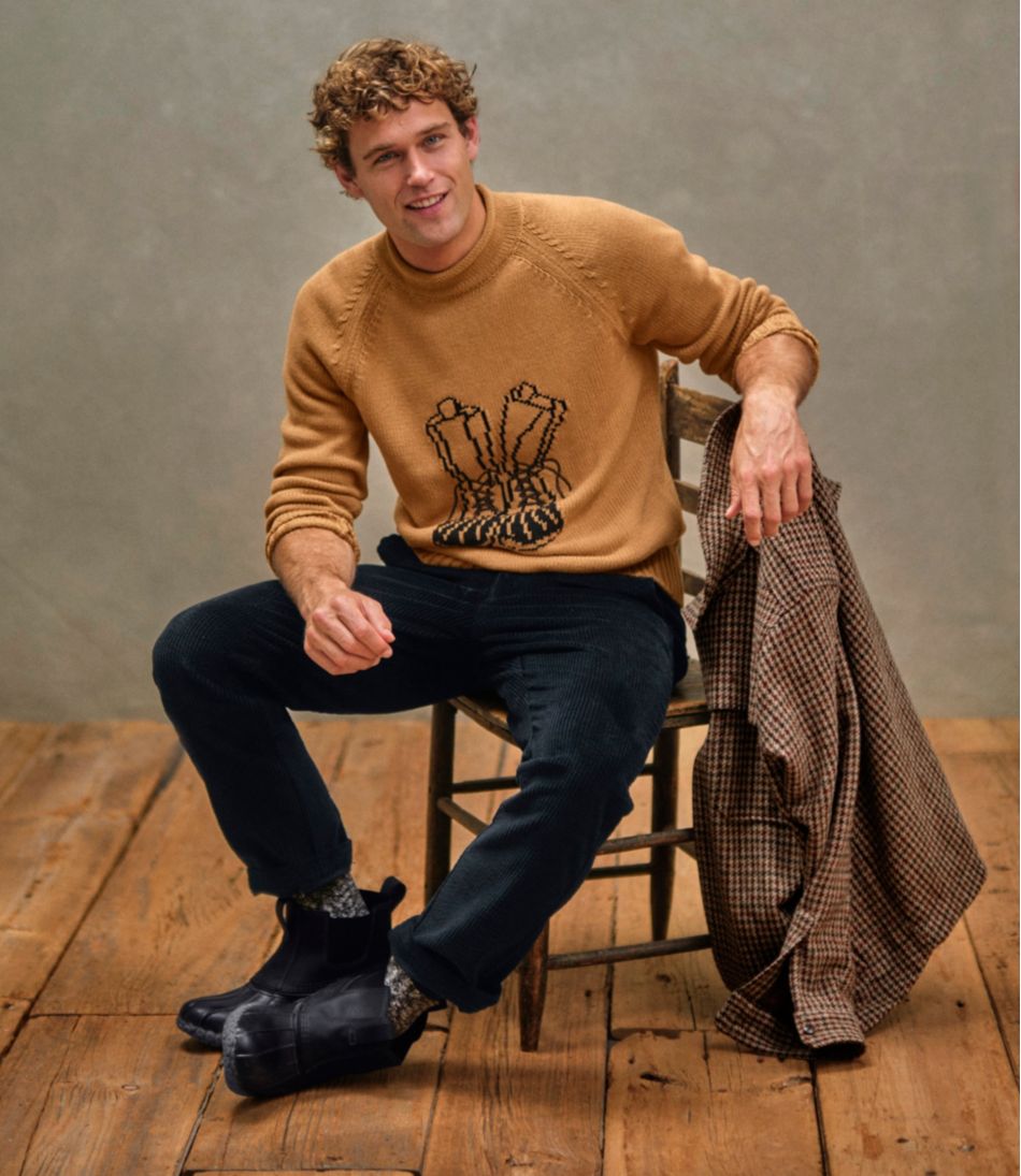 Fair Isle Men's Signature Organic Cotton Rollneck Sweater