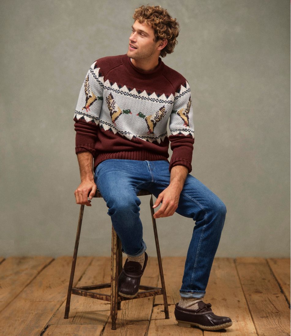 Fair Isle Men's Signature Organic Cotton Rollneck Sweater