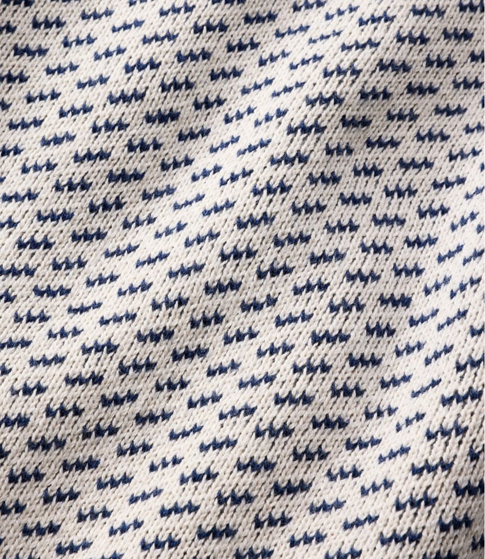 Pattern Crewneck Men's Wicked Soft Cotton/Cashmere Sweater