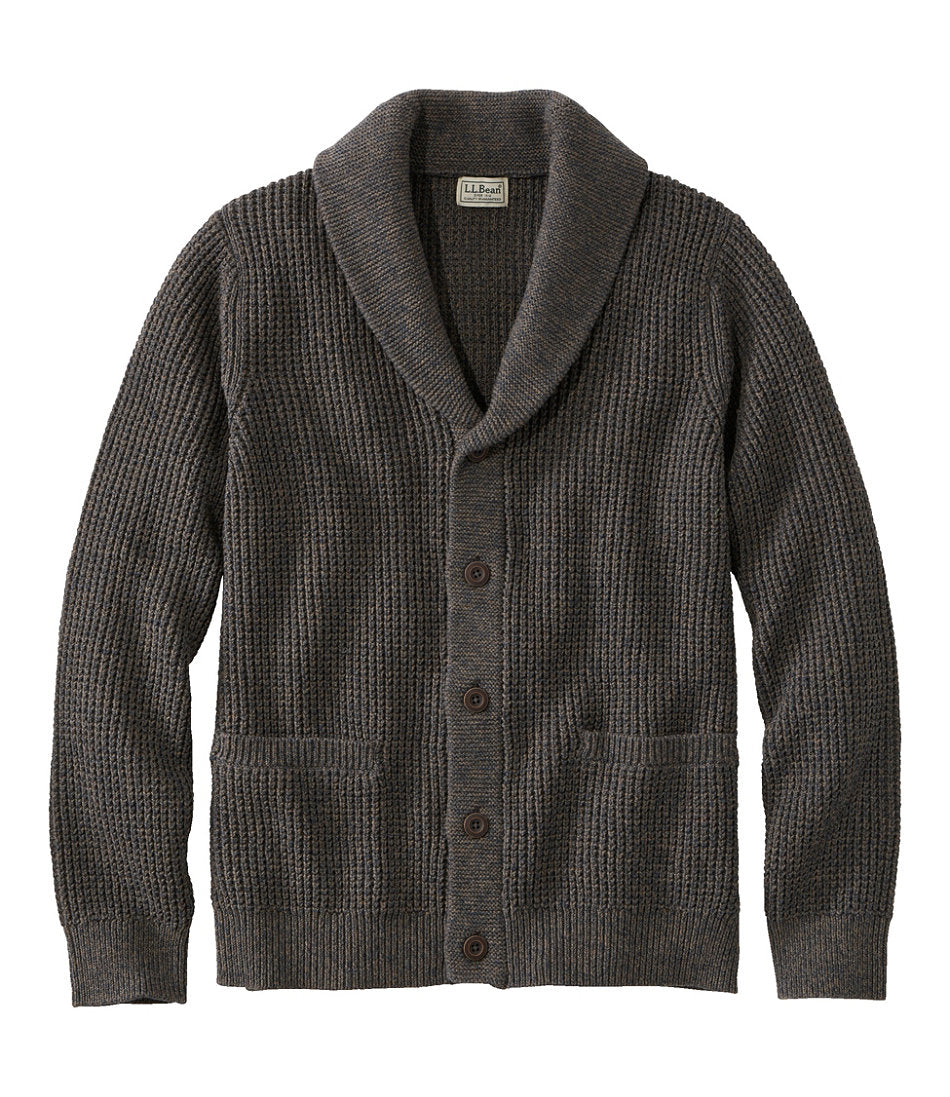 Cardigan Men's Organic Cotton Waffle Sweater