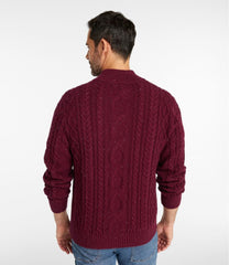 Men's Bean's Heritage Soft Cotton Fisherman Sweater Button-Mock