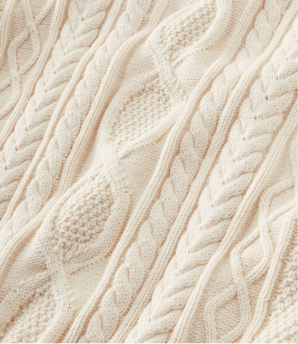 Men's Bean's Heritage Soft Cotton Fisherman Sweater Button-Mock