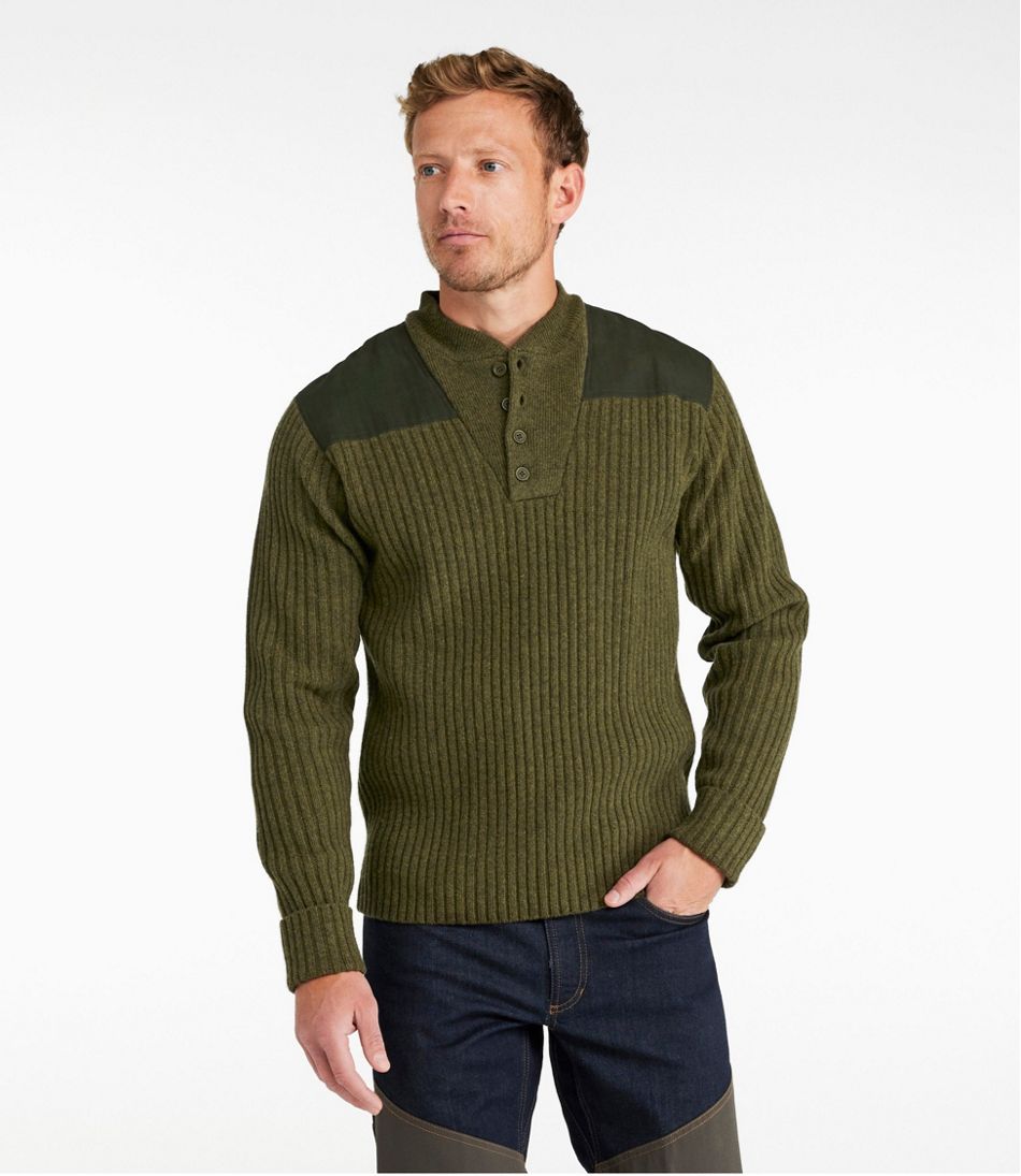 Henley Sweaters for Men L.L.Bean Commando Sweater