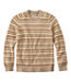 Crewneck Stripe Men's Sunwashed Textured Cotton Sweater