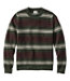 Rollneck Crew Stripe Men's Organic Cotton Waffle Sweater