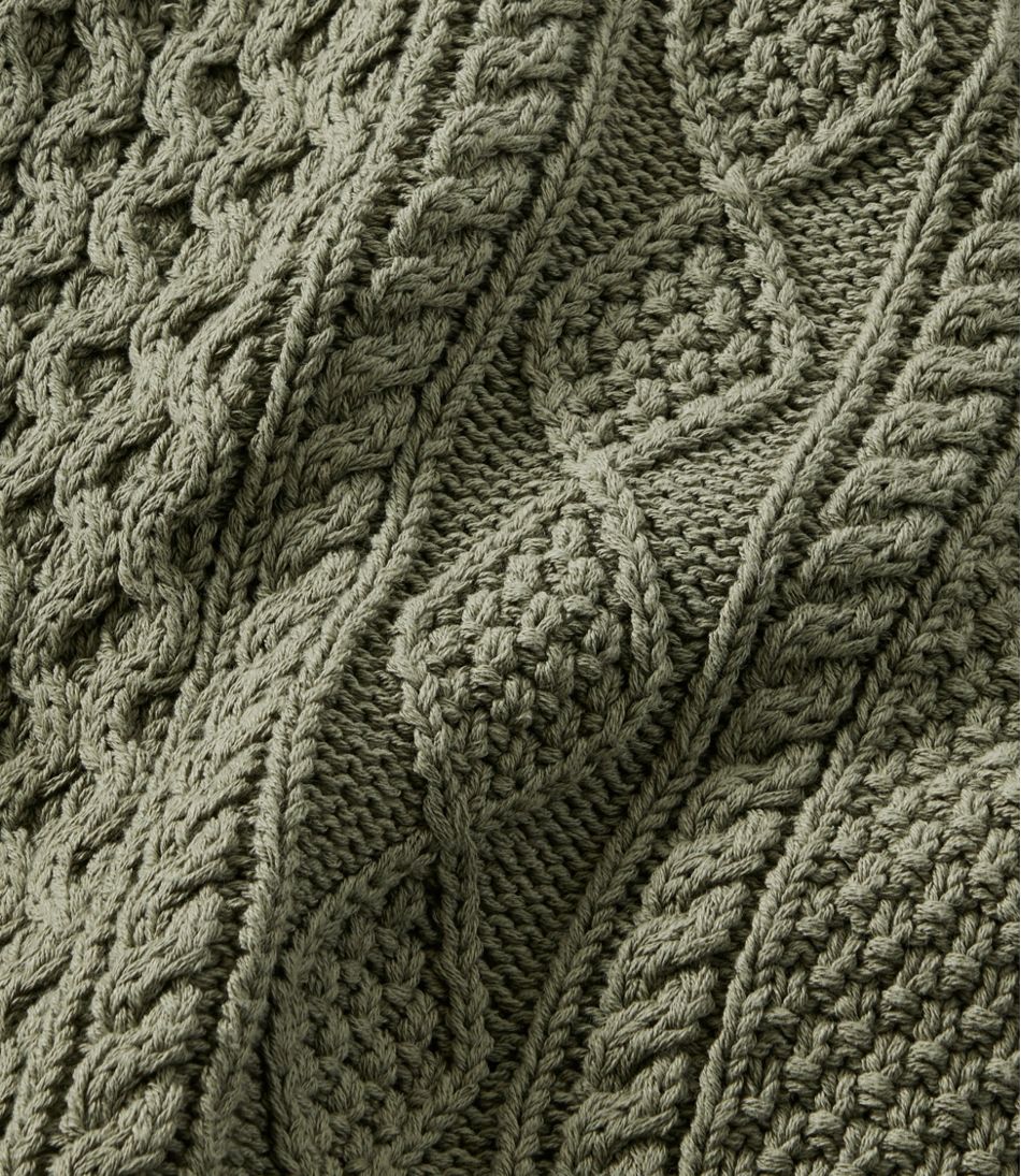 Colorblock Men's Signature Cotton Fisherman Sweater Crewneck