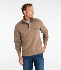 Mockneck Men's Quilted Sweatshirt